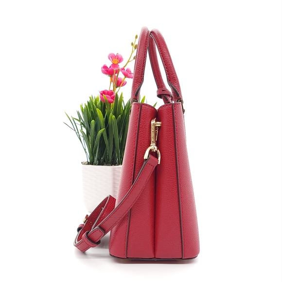 Michael Kors Adele MD Crossbody Red - Picture 2 of 10